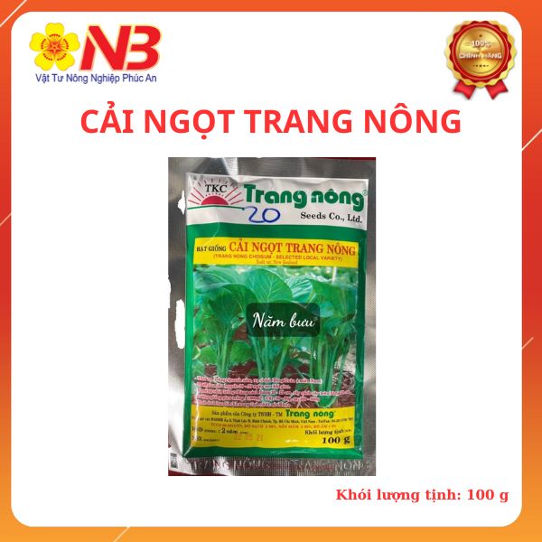 Cải ngọt trang nông-100gr- năm bưu