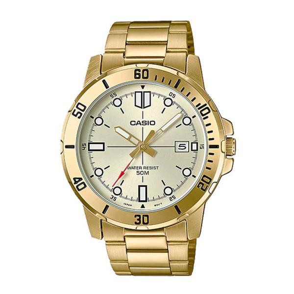 Đồng hồ nam Casio MTP-VD01G-9EVUDF Dây kim loại mạ vàng