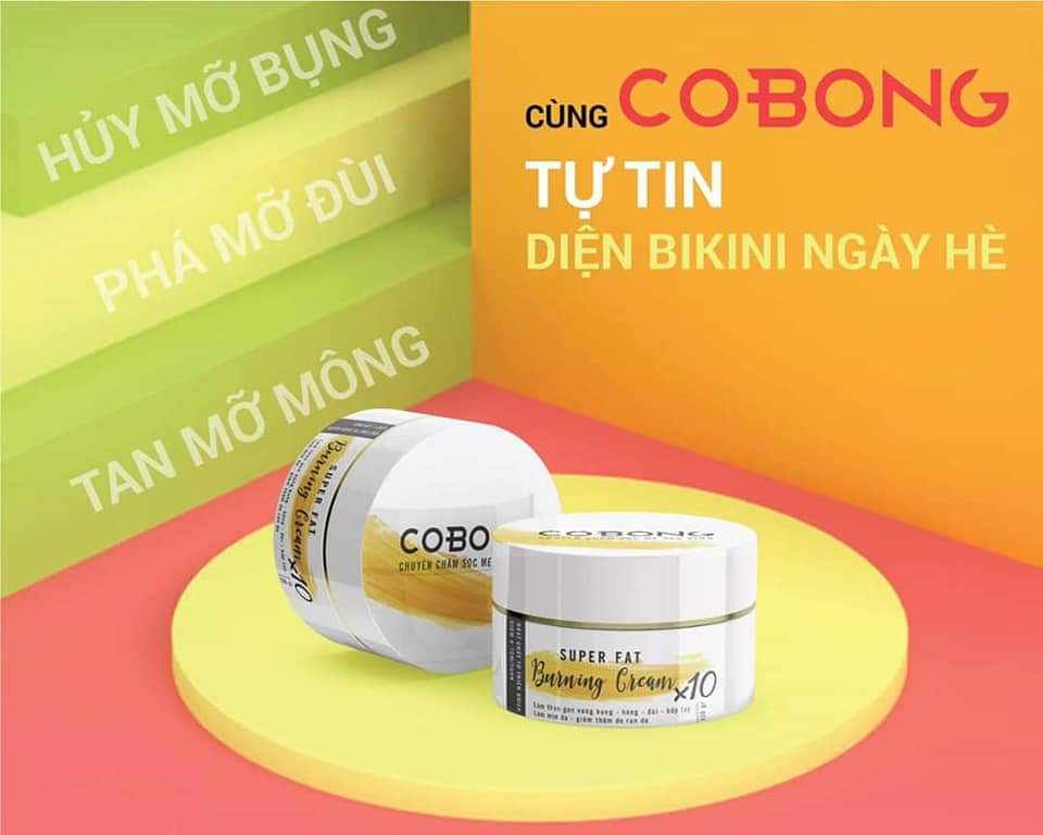 Kem tan mỡ Cô Bông 250g Tặng Nịt Bụng Thước Dây
