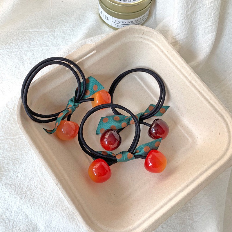 Hair ties cute cherry