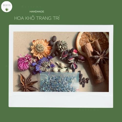 [HCM]Set hoa khô trang trí nến thơm cực đẹp