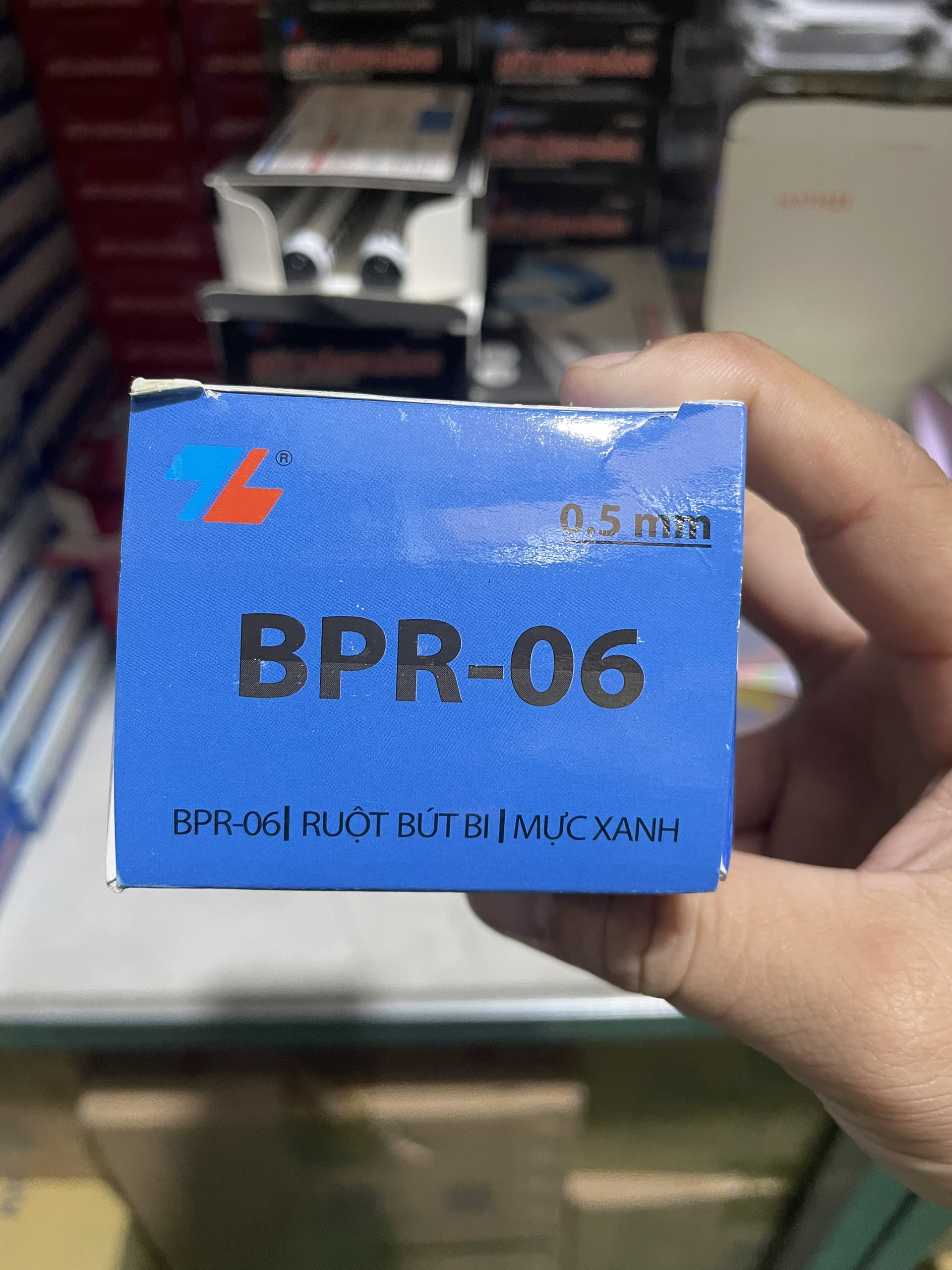 Combo 10 Ống Ruột Bút Bi Thiên Long Officemate Mực Xanh