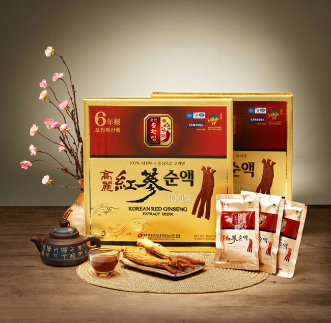 [HCM]Nước hồng sâm nguyên chất Pocheon 100% (Hộp 30 gói)