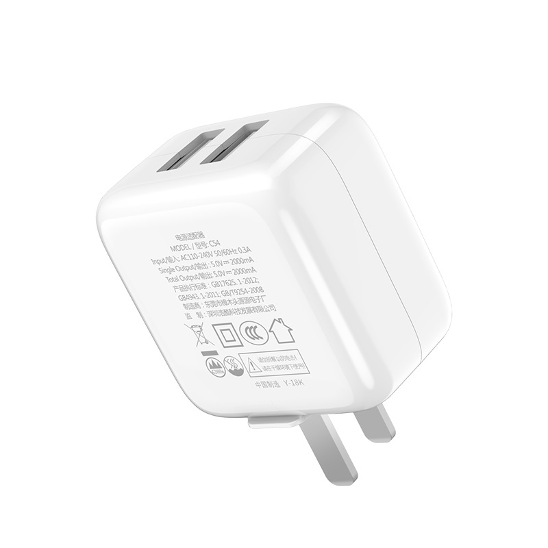 Cốc Sạc Đa Năng Hoco C54 Dual USB - BH 12 Tháng
