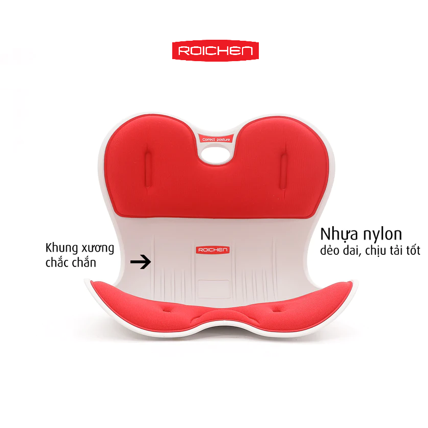 Ghế chỉnh dáng ngồi đúng Roichen - Hàn Quốc _Made in Korea.  Sản phẩm dùng cho Nam, Nữ, Trẻ em. Nhiều màu, nhiều phương án lựa chọn