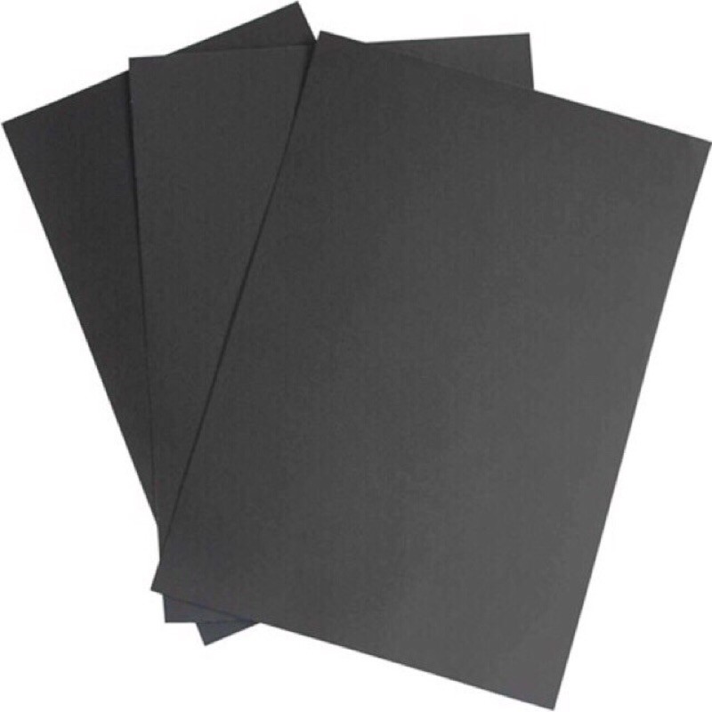 Set 10 tờ giấy vẽ màu đen a4 black paper 180gsm a4
