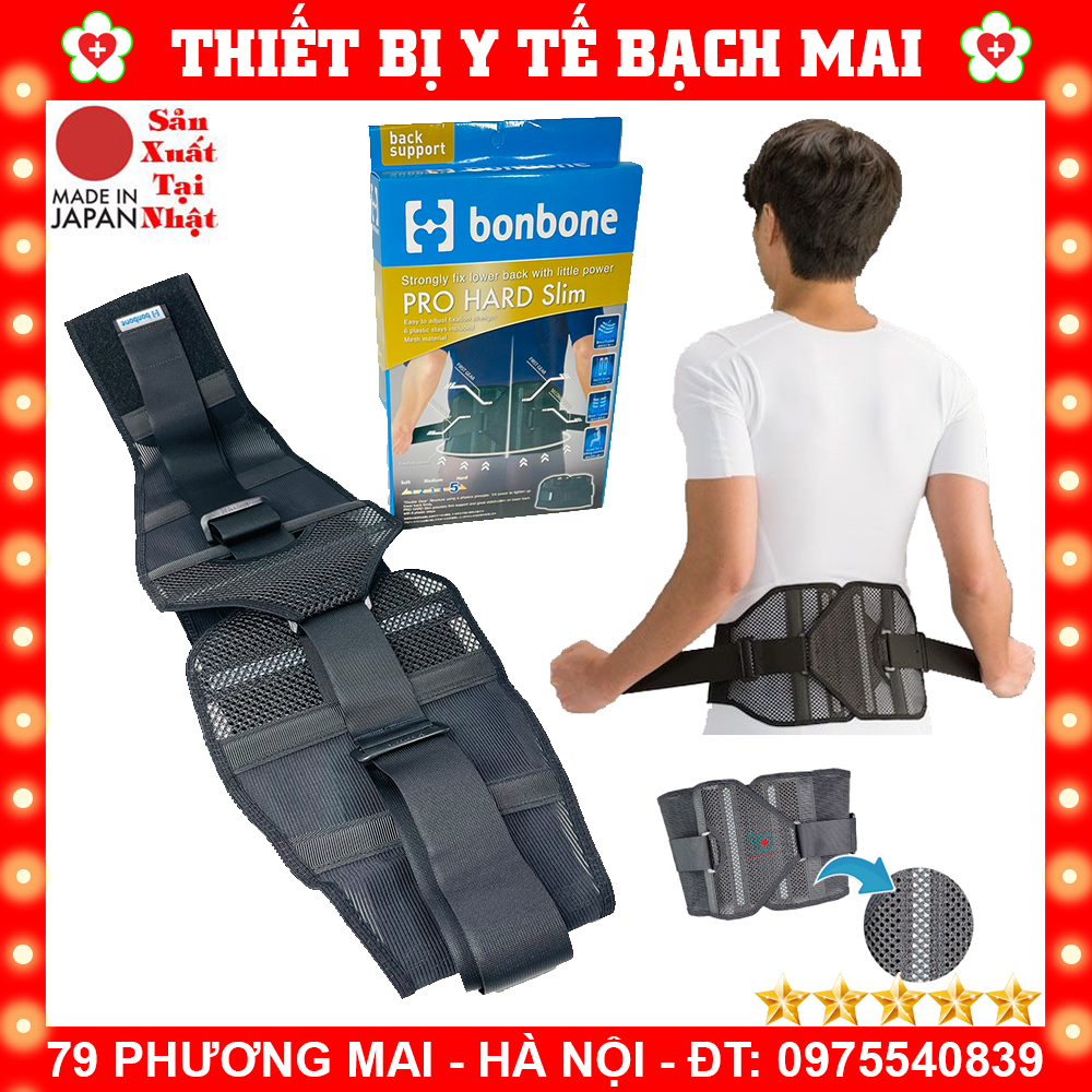 Đai Lưng Nhật Bản Pro Hard Slim Bonbone - sz m 68-85