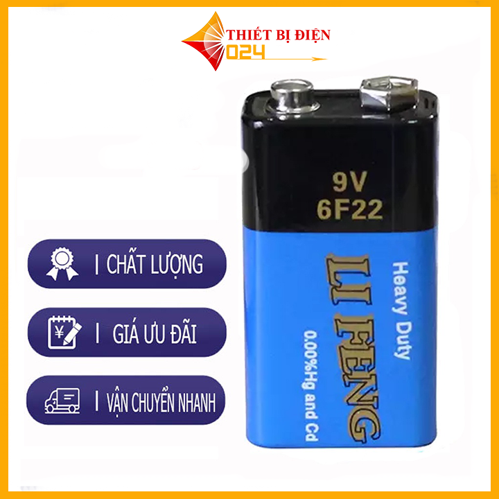 Pin 9v li feng xịn