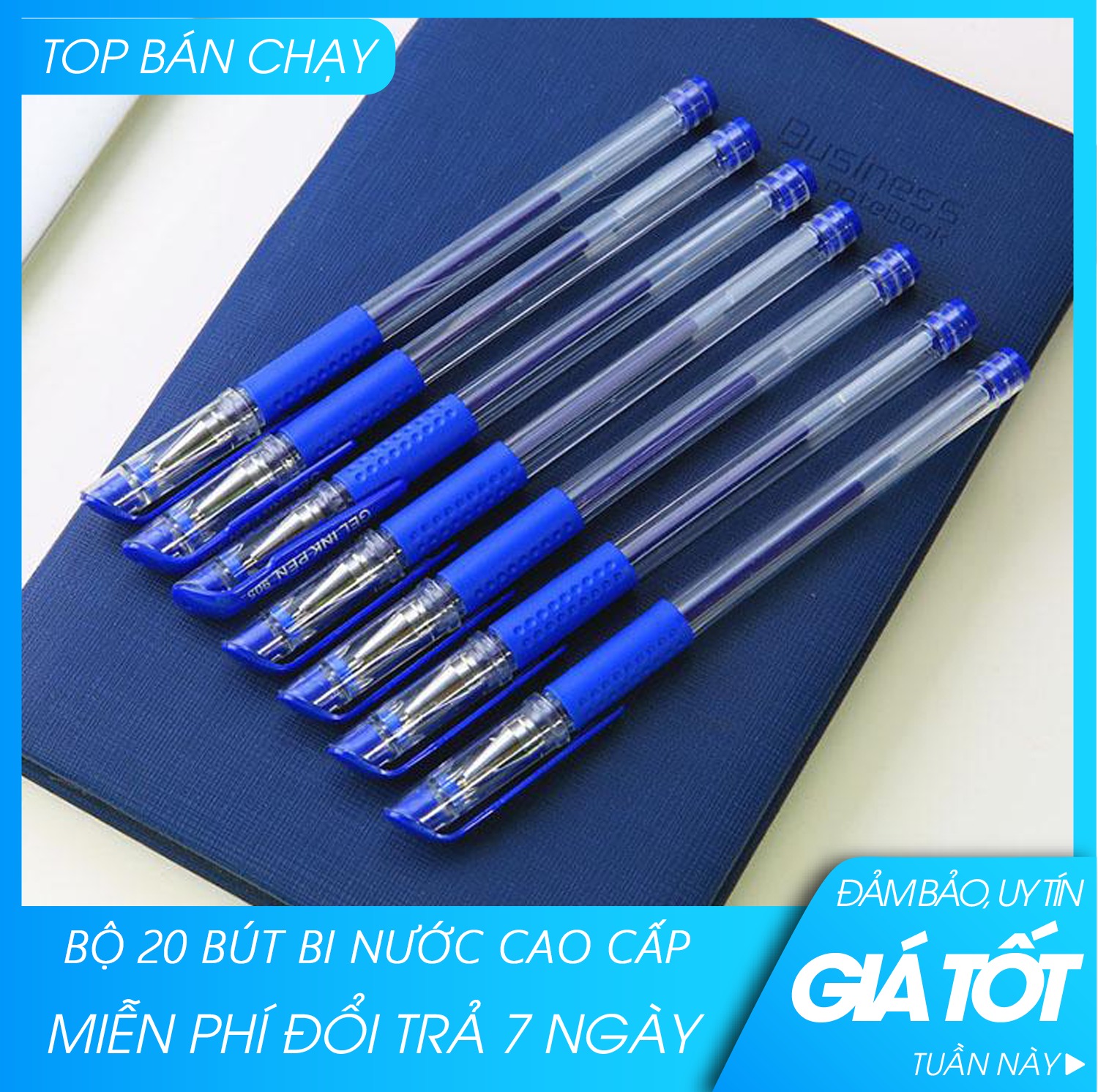 Bút bi mực nước văn phòng (Combo 10 cái)
