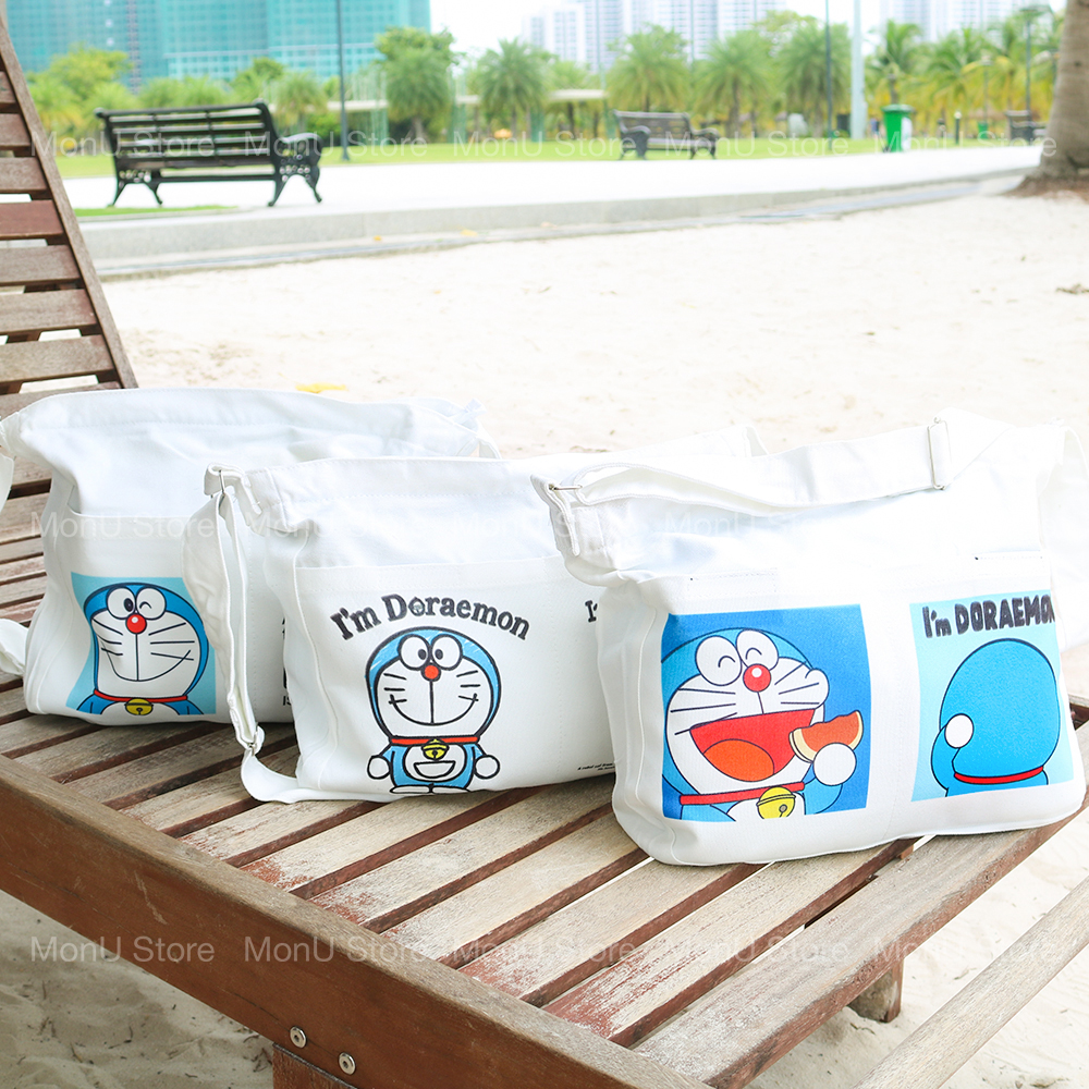 Túi tote DORAEMON DOREMON 2 túi con dễ thương cute MON0127