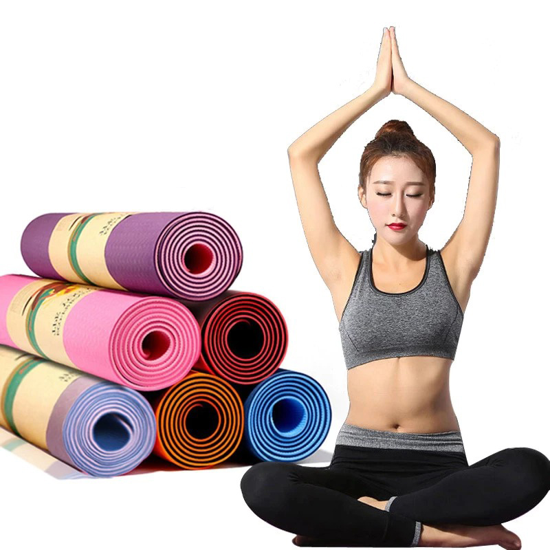Thảm tập yoga tpe 2 lớp 6mm