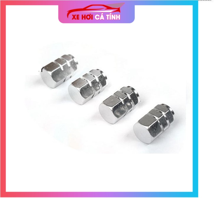 Bộ 4 nắp van bánh xe bằng hợp kim nhôm tiện CNC chất lượng cao - Vàng, sản phẩm tốt đạt chất lượng cao, cam kết sản phẩm nhận được như hình