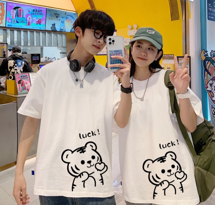 Áo thun đôi hổ luck siêu cute 1