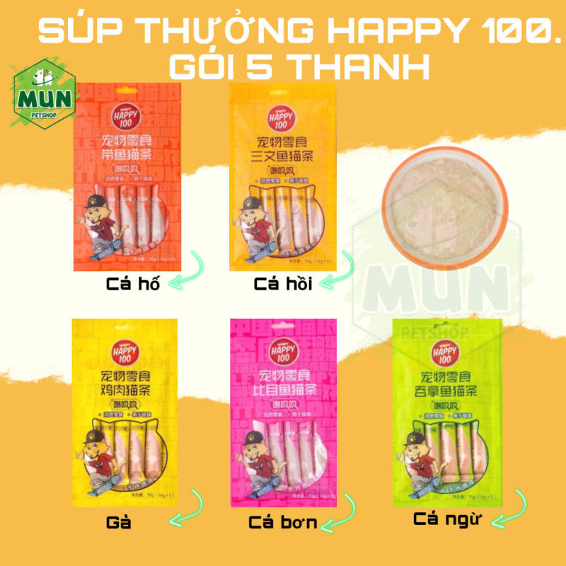 Soup thưởng Happy 100 gói 5 thanh