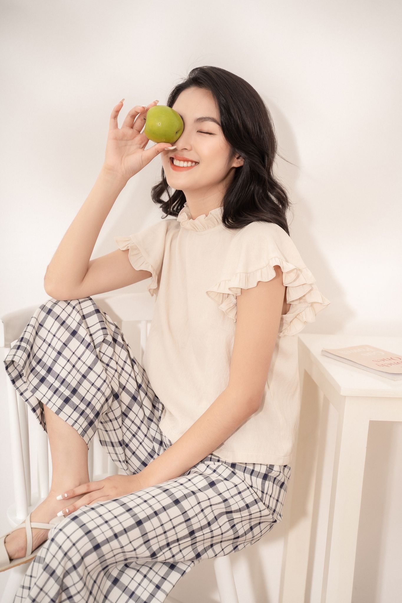 Áo Cổ Nhún Bèo[Madelen]