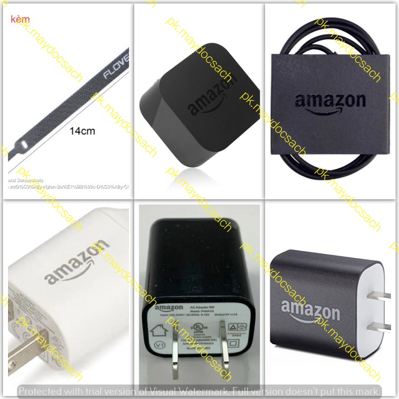 [USED] Sạc, cáp cho máy đọc sách Kindle Chính hãng Amazon (Micro USB, Type C)