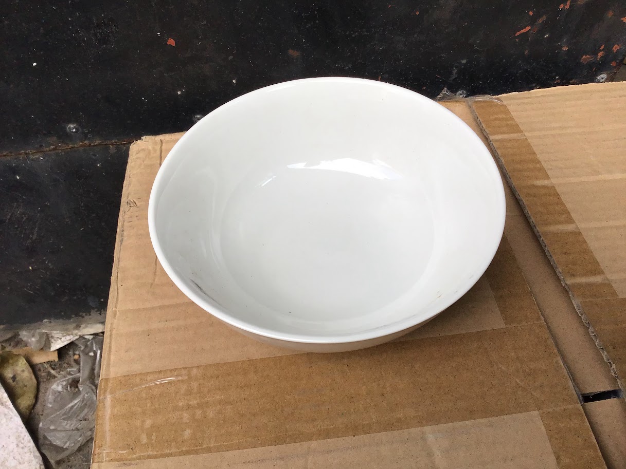 Tô sứ trắng cao cấp HC 7inch ngấn ( 17cm)