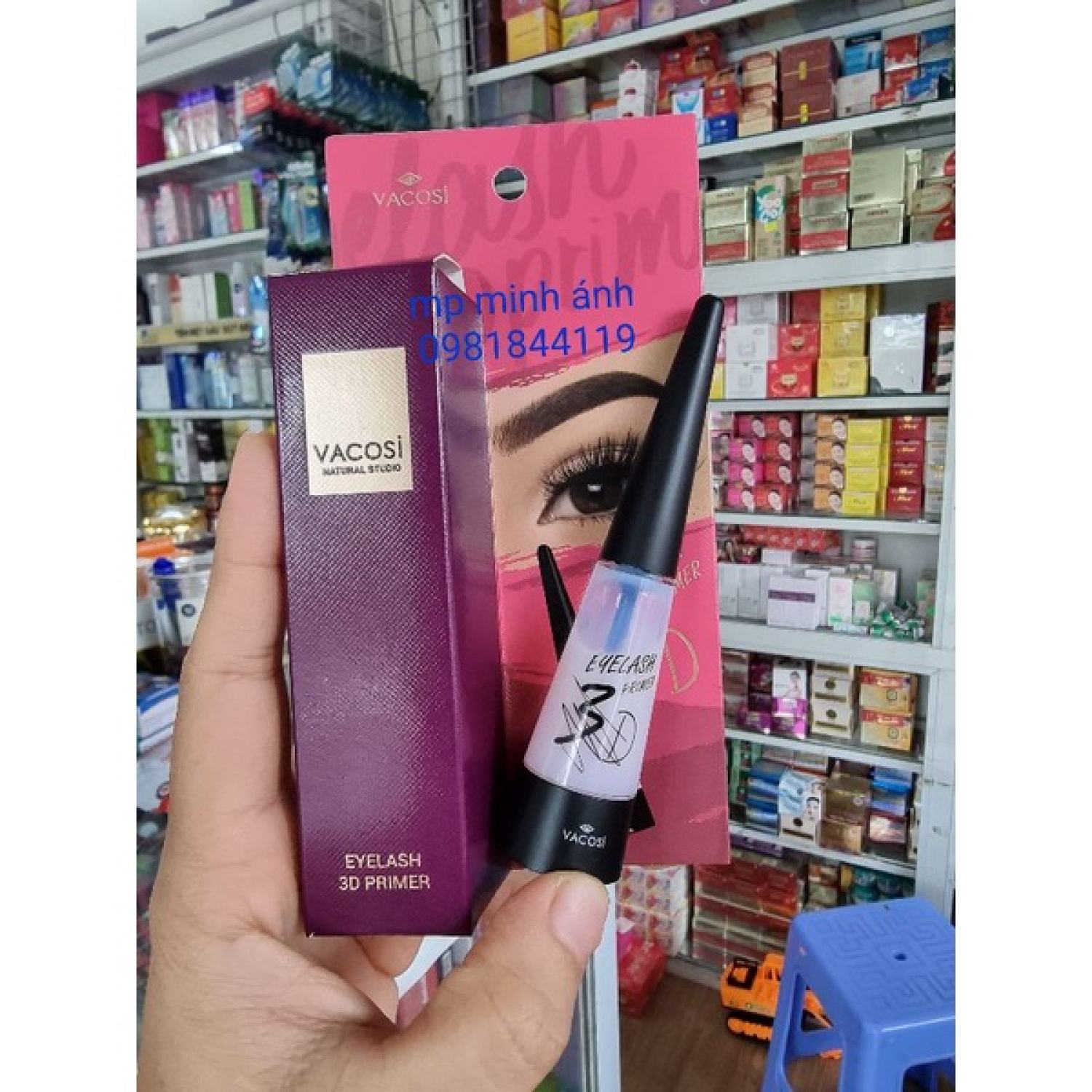keo dán mi vacosi hàn quốc natural studio eyelash 3d primer 8ml