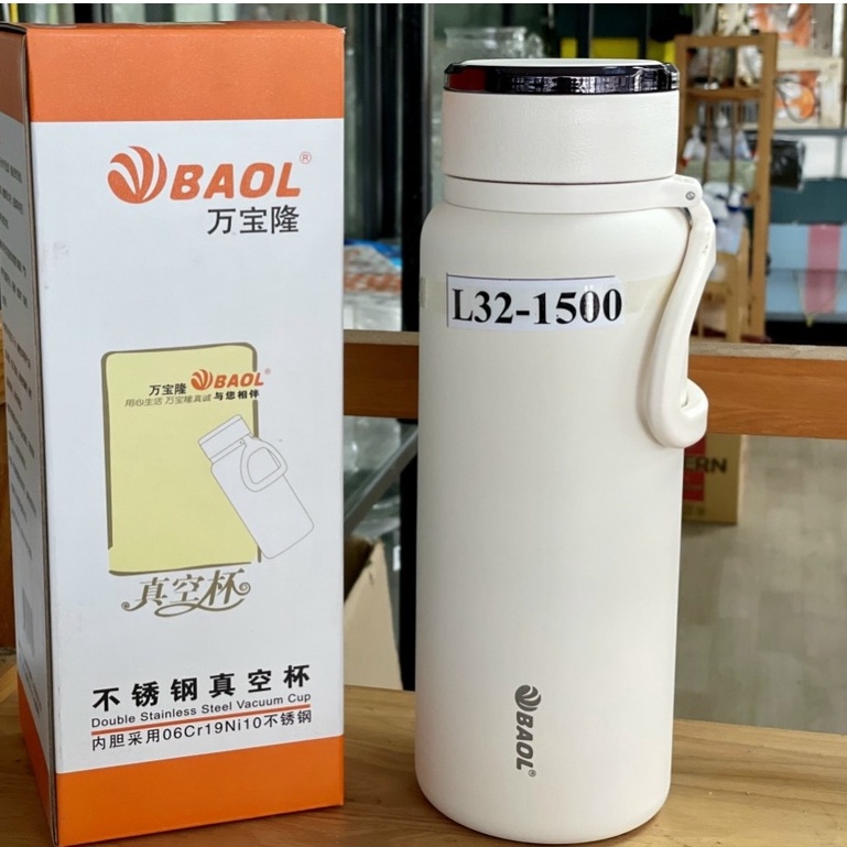 ● bình giữ nhiệt inox cao cấp l32 baol sus304, bình giữ nhiệt 1000ml, 1200ml, 1500ml top3mien