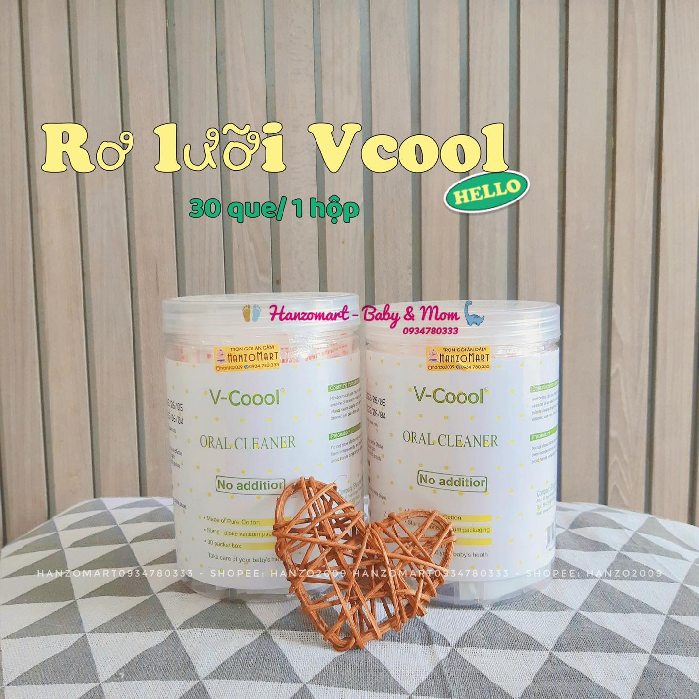 Gạc rơ lưỡi v-cool cho bé