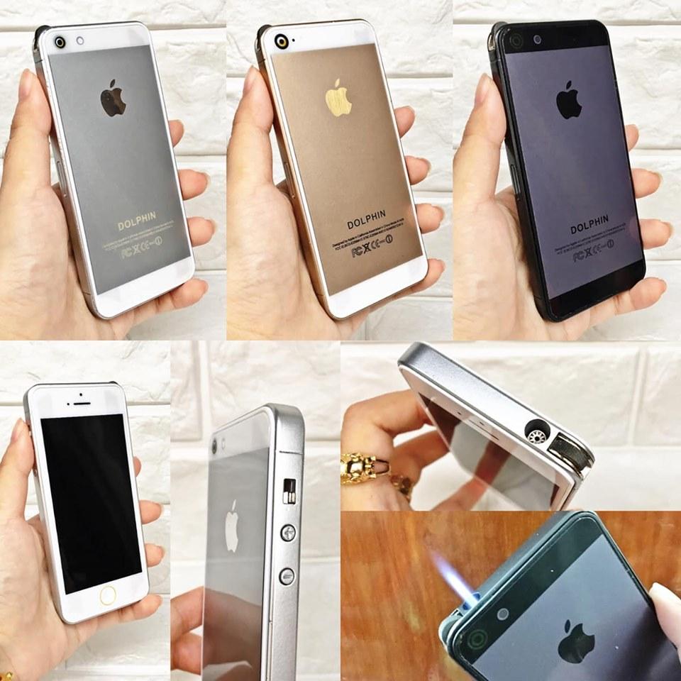 BẬT LỬA KHÈ DOLPHIN HÌNH ĐIỆN THOẠI IPHONE 5S (TỈ LỆ 1:1) - (XÀI GAS)