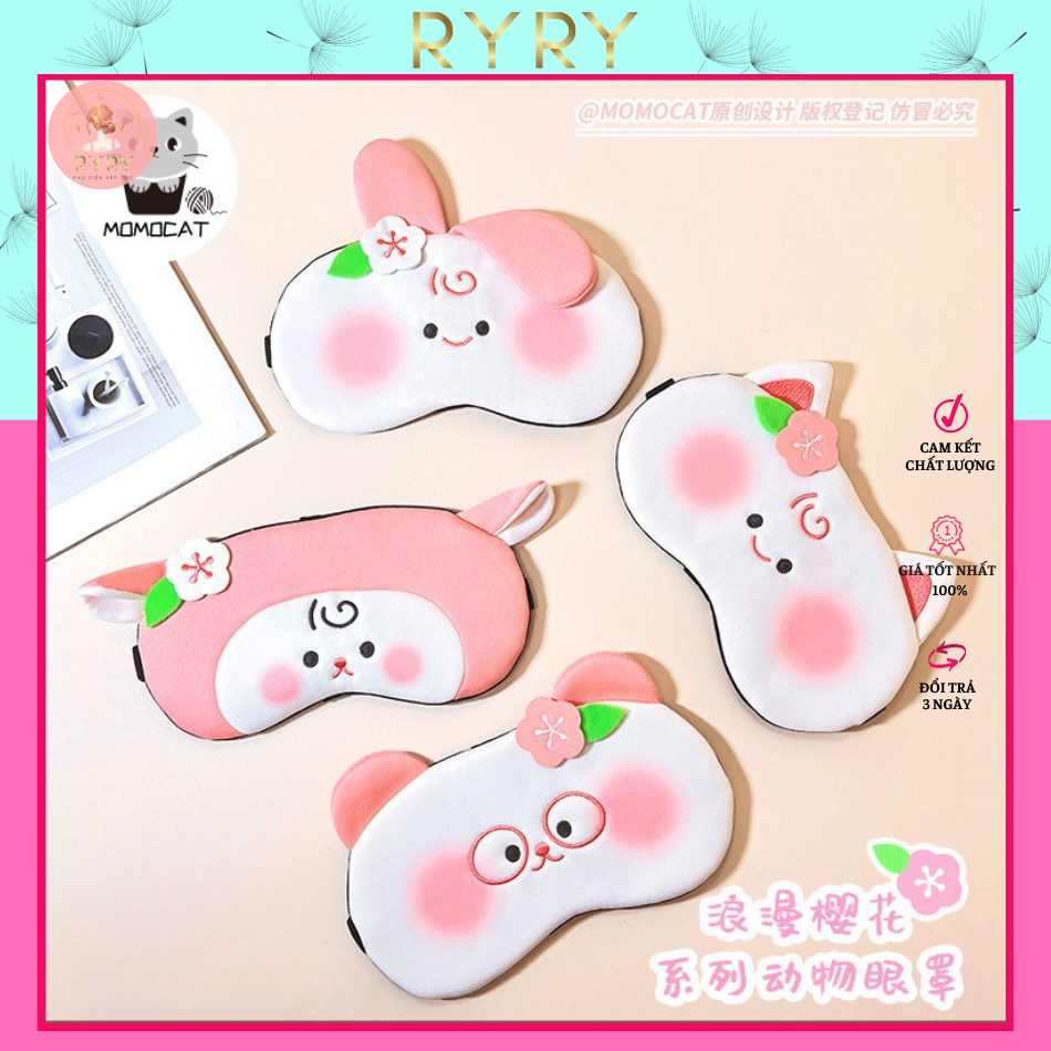 Bịt Mắt Che Mắt Ngủ Hình Thú cute( không kèm túi gel lạnh)