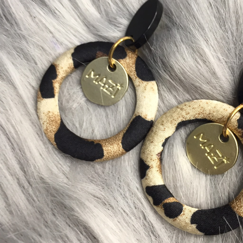 饰品 Bông tai họa tiết tròn