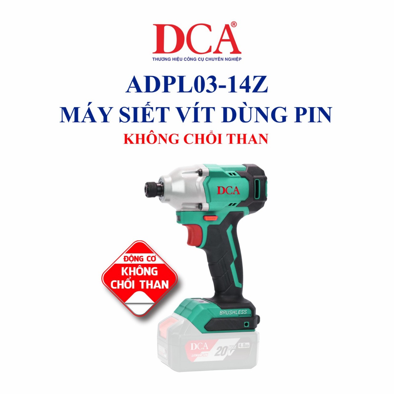 Máy siết vít dùng pin 20V DCA ADPL03-14Z (motor không chổi than)