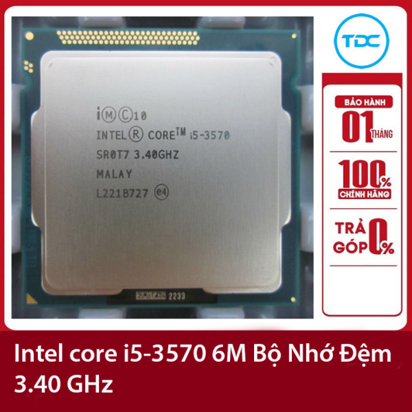Bảng giá Bộ vi xử lý Intel CPU Core i5-3570 3.80GHz ,77w 4 lõi 4 luồng, 6MB Cache Socket Intel LGA 1155 Phong Vũ