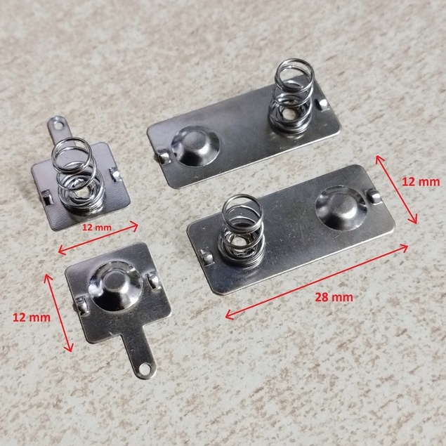 Đế lò xo pin nhiều kích thước để thay thế và chế tạo