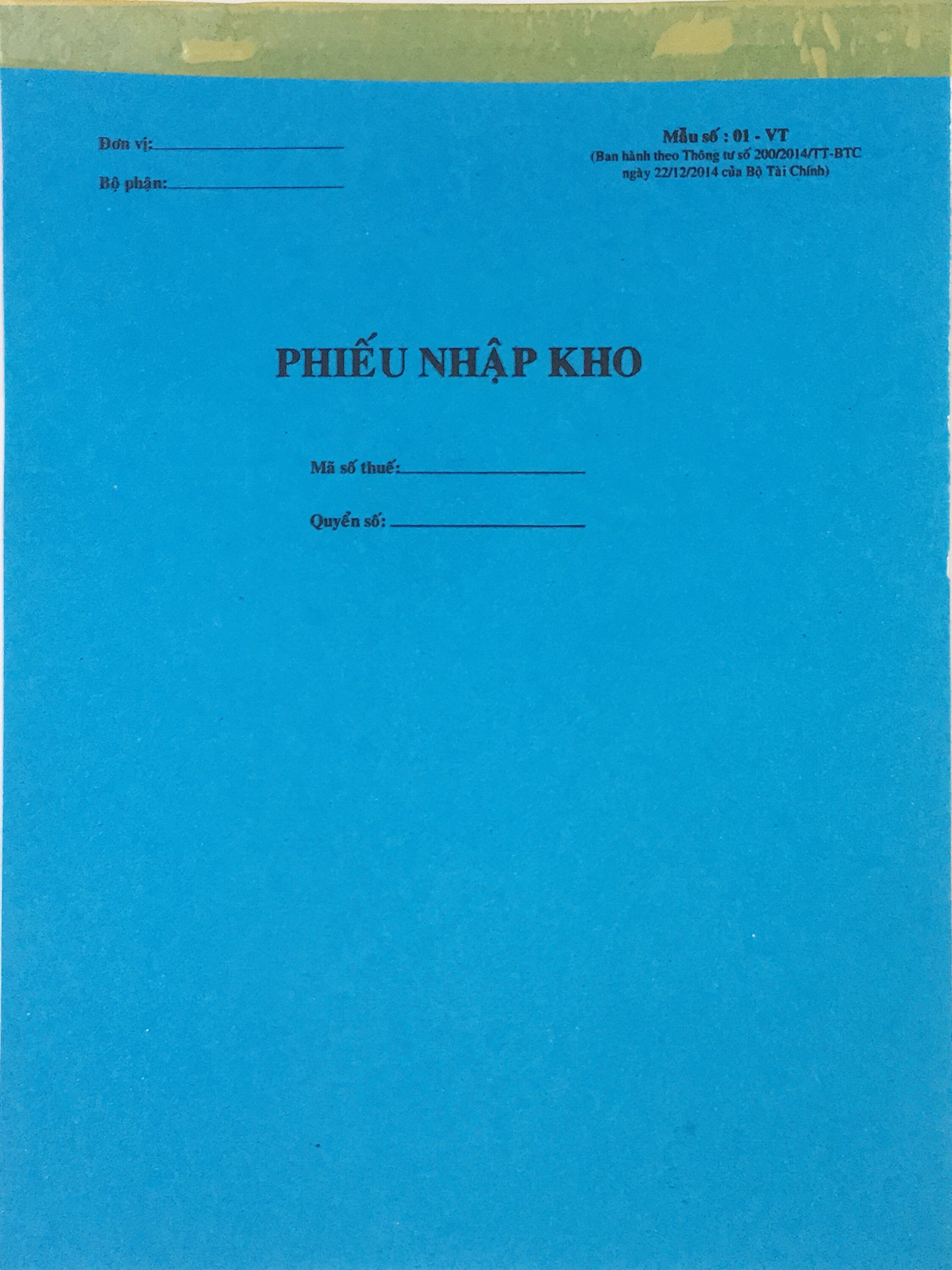 Phiếu xuất kho 2 liên/ Phiếu nhập kho 2 liên lớn (Combo 5 cuốn)