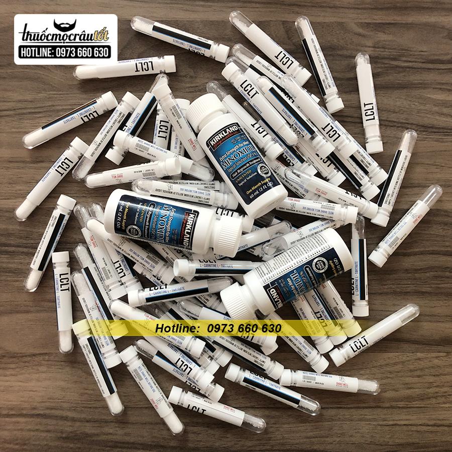 [HCM]Minoxidil 5% mọc Râu Tóc Mỹ hãng Kirkland tặng bột LCLT