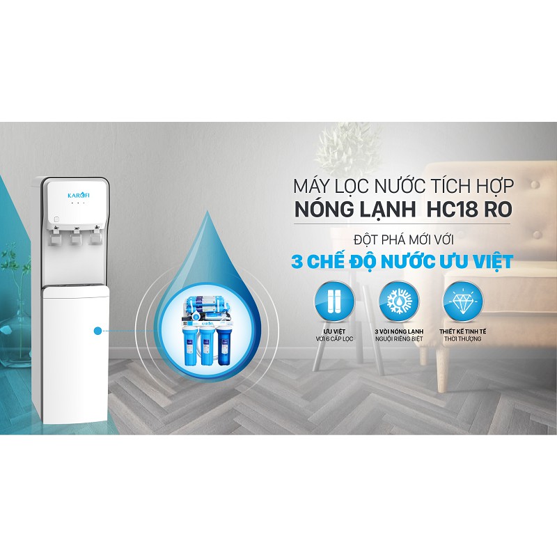 Máy Lọc Nước Nóng Lạnh Karofi HC18-RO