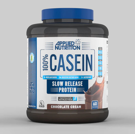 Whey hấp thụ chậm uống ban đêm casein 2kg vị dâu applied nutrition