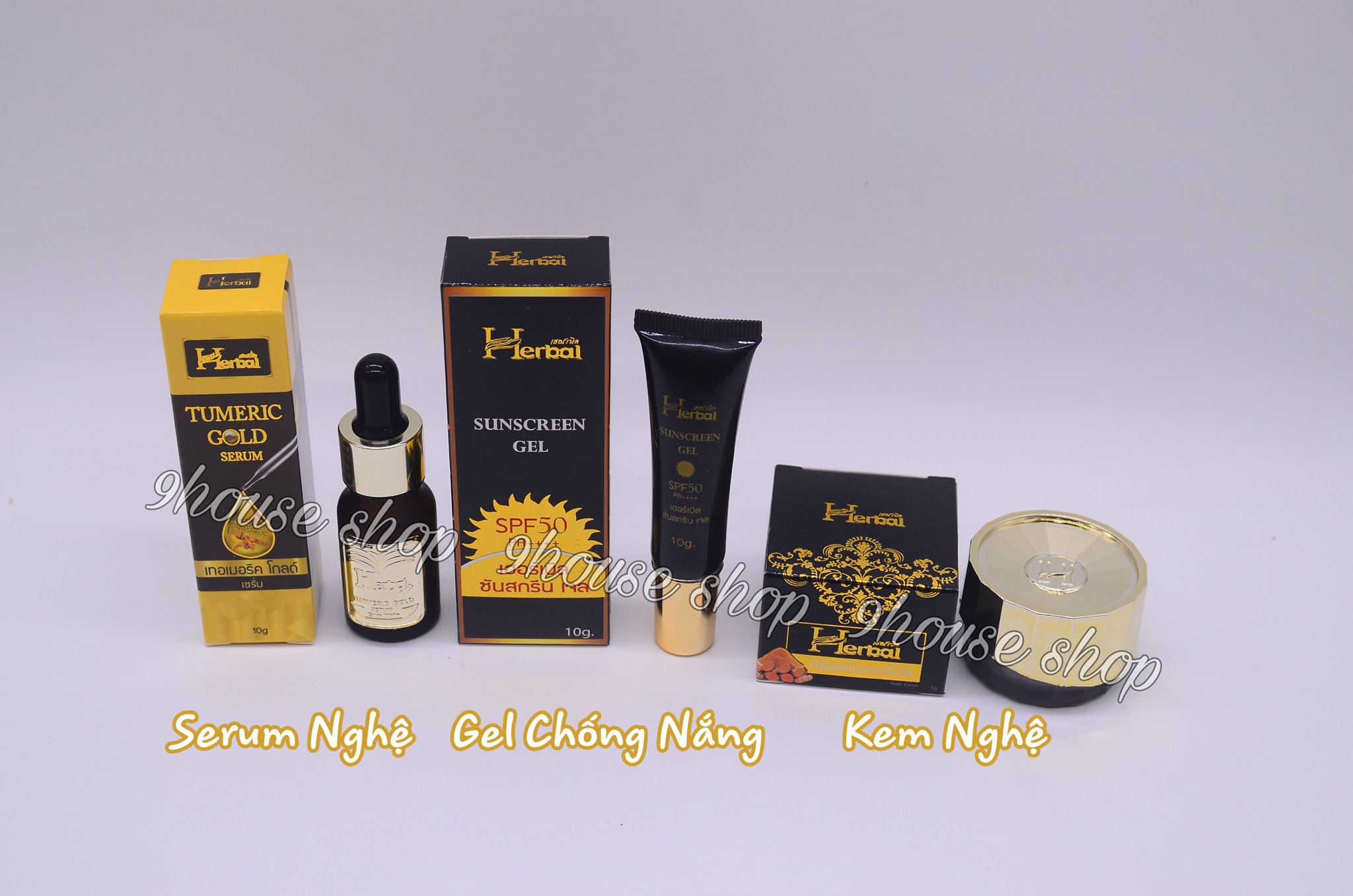 (Hộp ĐEN) 01 Chai Serum NGHỆ ĐEN Herbal Thái Lan 10ml (6610)