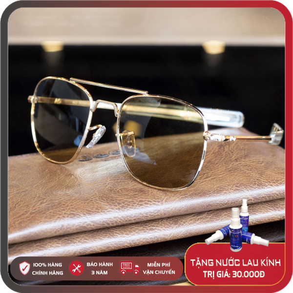 Giá bán Kính mát Nam Luxury AO1689 mắt Polarized phân cực, Full box, Khăn lau kính,  Thẻ  bảo hành 12 tháng