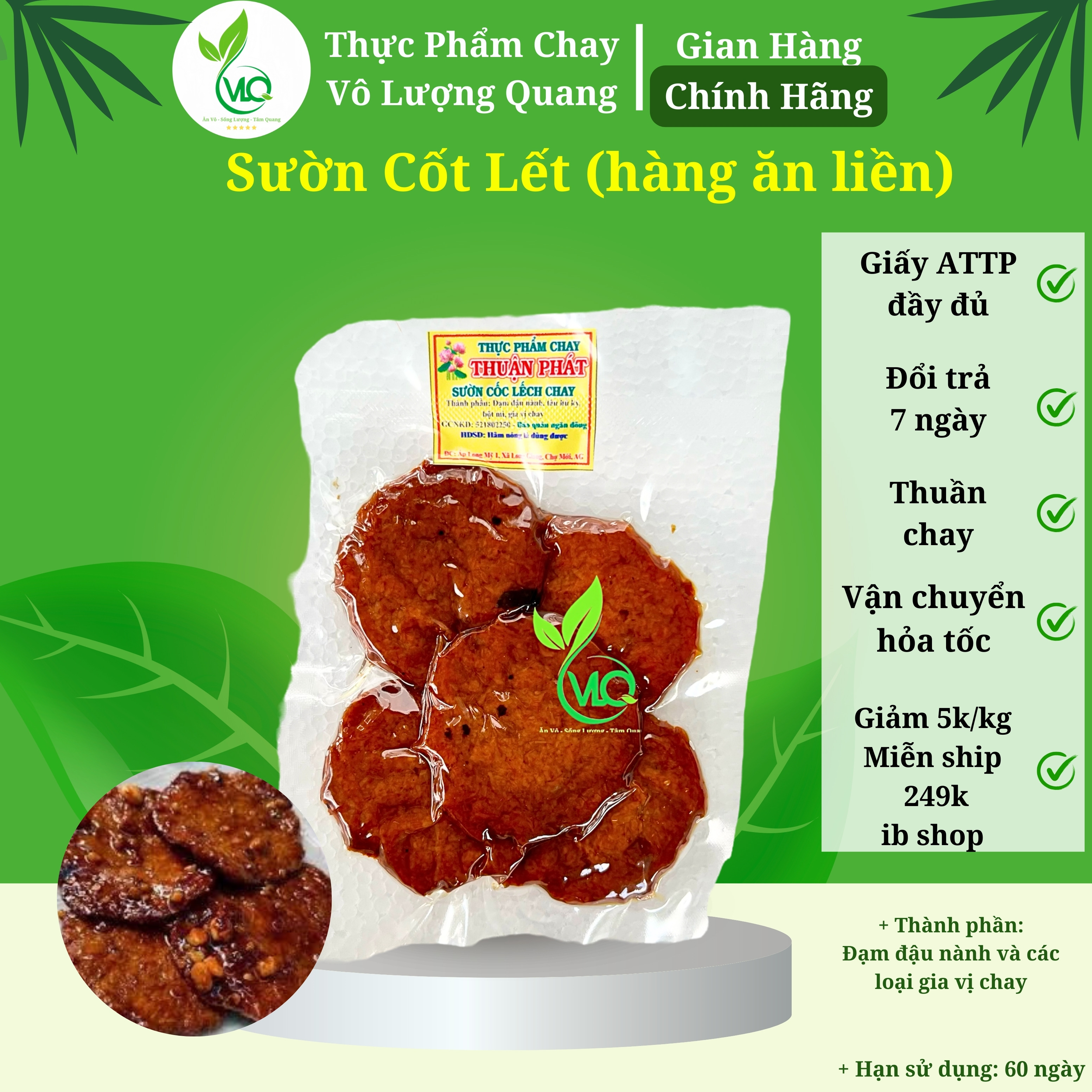 Sườn cốt lết chay thuận phát/ Vô Lượng Quang