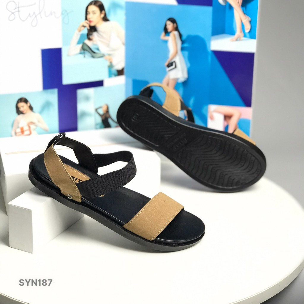 Bitas women's sandals simple ultra-light flat casual wild shoes sandals syn187