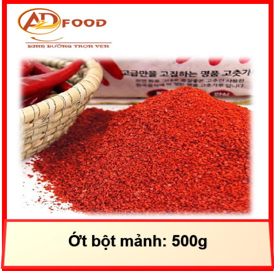 500g ỚT BỘT VẢY HÀN QUỐC (chia lẻ từ túi 1kg)