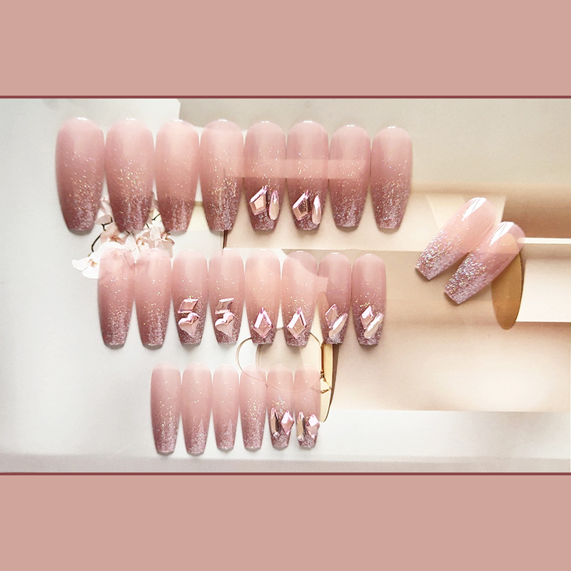 Set 24 móng tay giả kiểu pháp xinh xắn