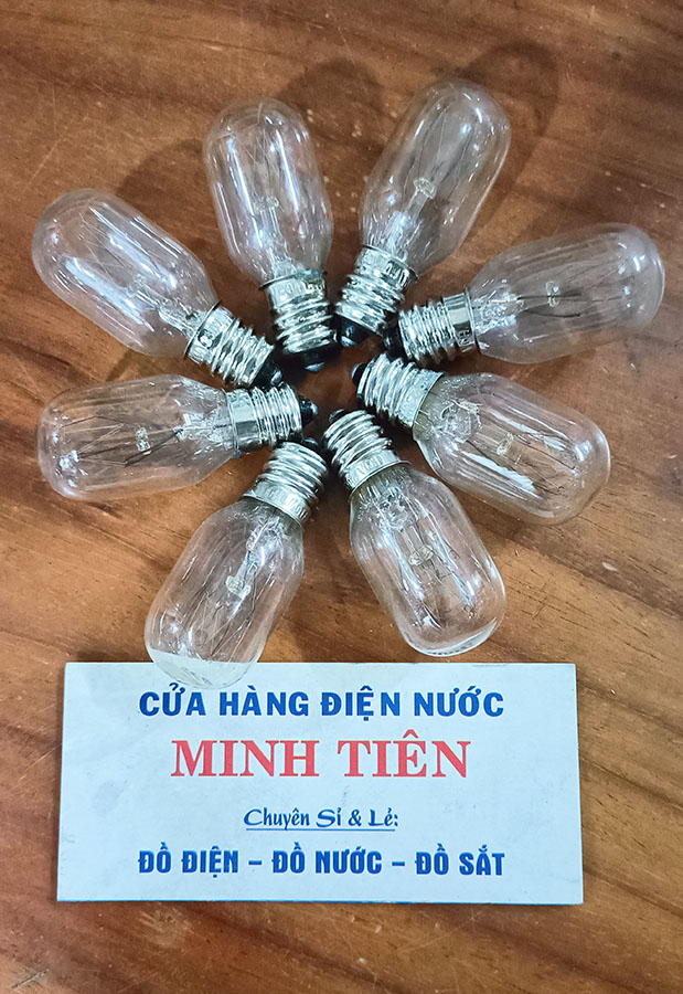 Bóng đèn tủ lạnh, máy may điện 220V dùng cho đuôi E12