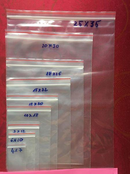1Kg TÚI ZIP ( Zipper Viền đỏ) Size 10x15cm
