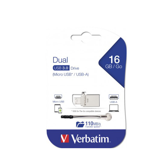 USB Verbatim Store'n' Go OTG Micro USB 3.0 16GB