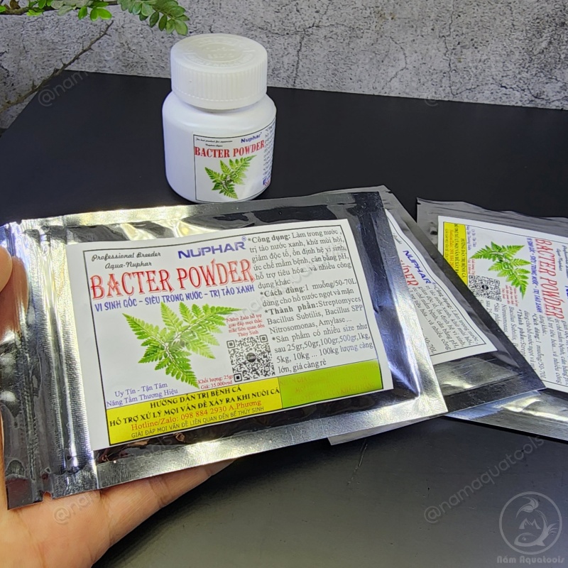Nuphar - bacter powder | vi sinh xử lý nước giành cho bể cá cảnh,thuỷ sinh