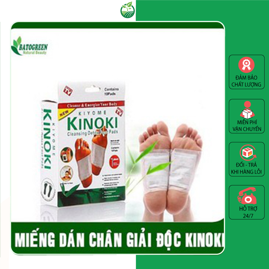 Hộp 20 miếng dán chân thải độc Kinoki hàng Nhật Bản ( 20 miếng / 1 hộp )