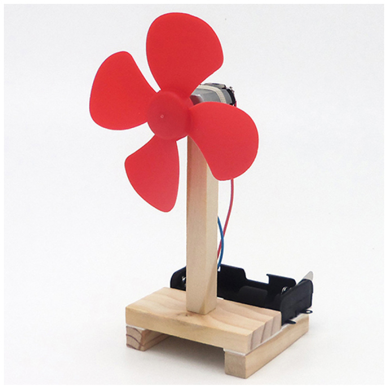 Đồ chơi trí tuệ cho bé - Bộ lắp ghép quạt bàn bằng gỗ theo phương pháp giáo dục Stem