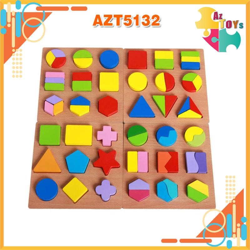 [HCM]Bộ Chia Phân Số Nhỏ Bằng Gỗ - AZT5132