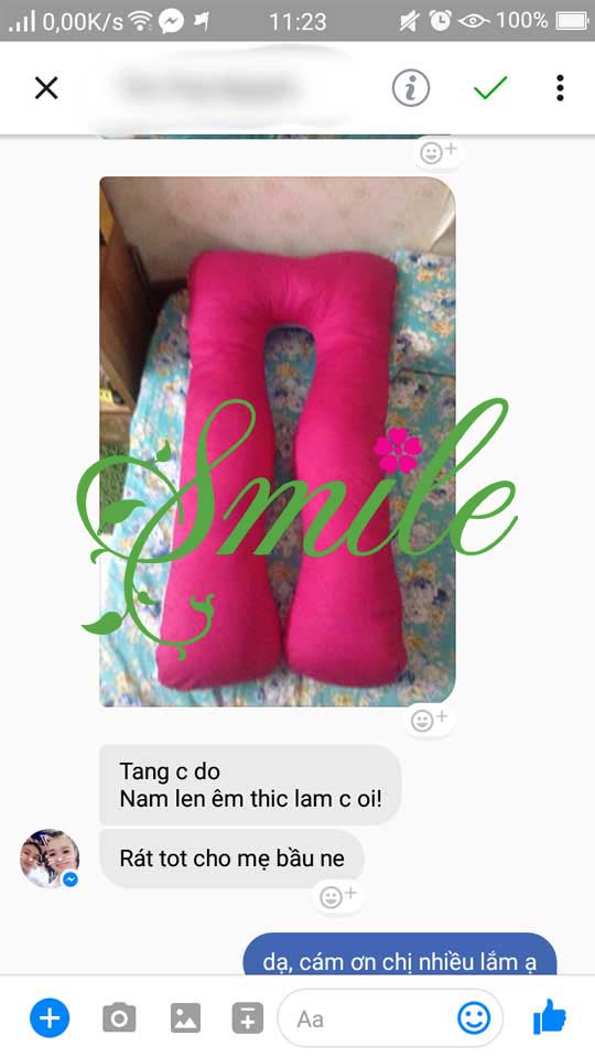 [HCM]GỐI ÔM BÀ BẦU SMILE SU0034
