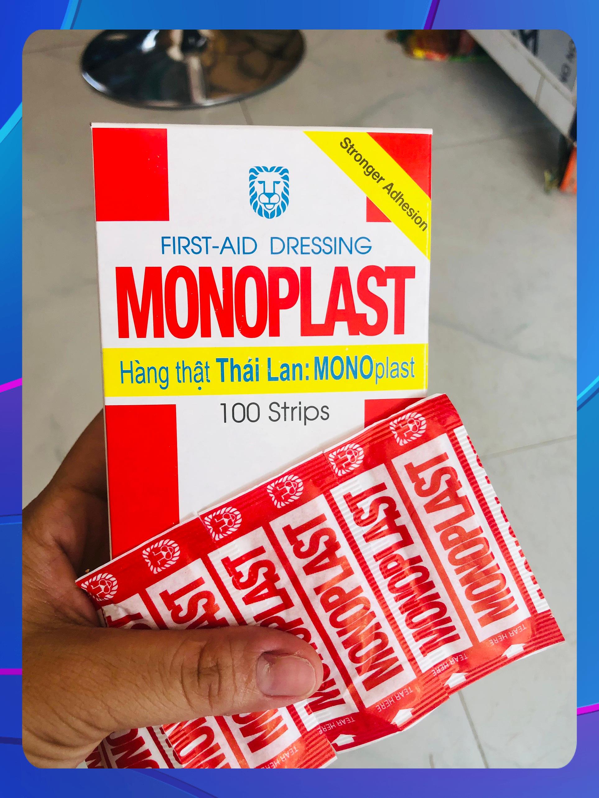 Băng cá nhân MONOPLAST (hộp 100 miếng)
