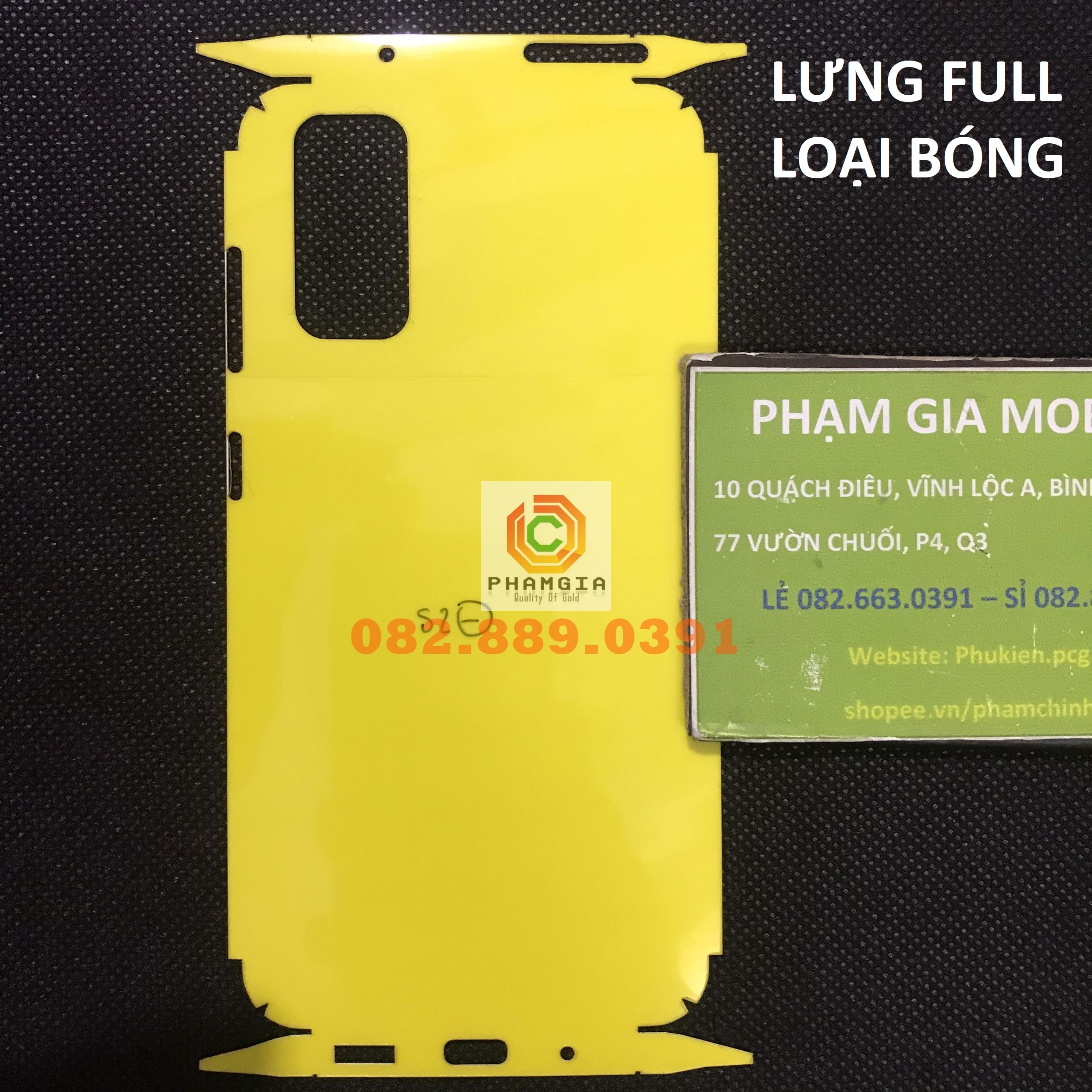 Dán ppf mặt trước/mặt sau/ full viền samsung galaxy s20